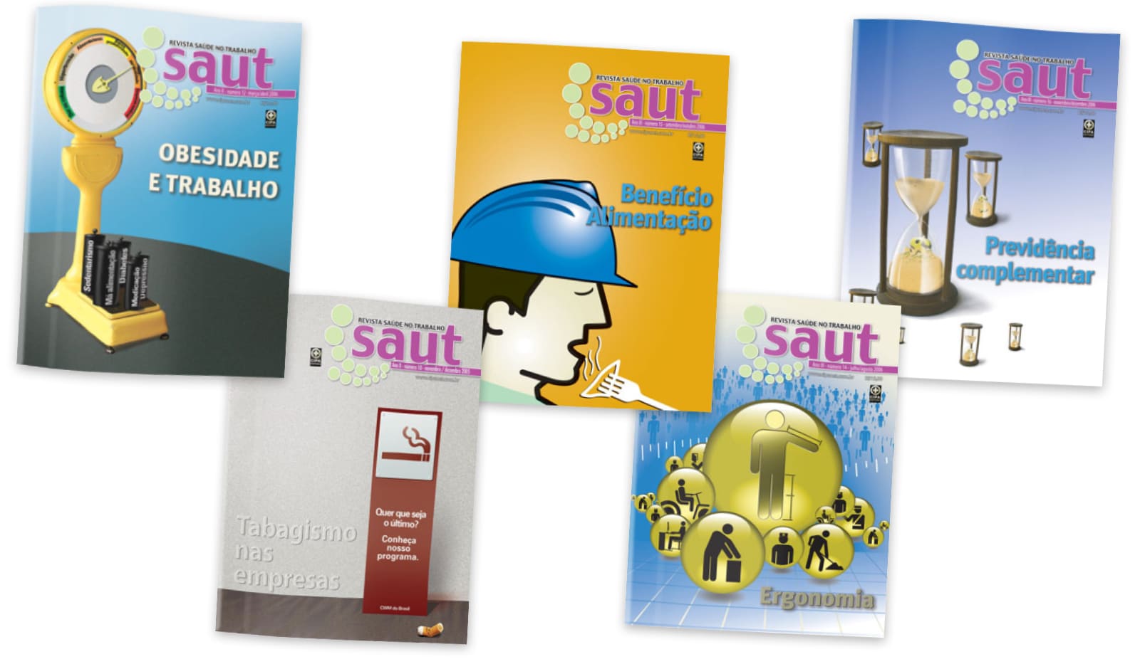 Capas Revista Saúde no Trabalho