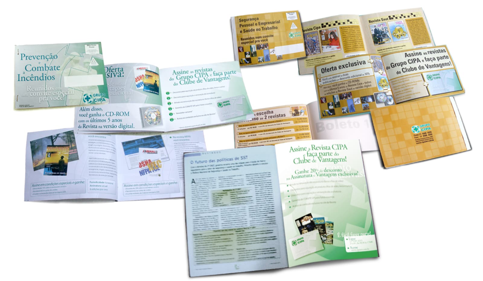 Peças promocionais Revista no Trabalho