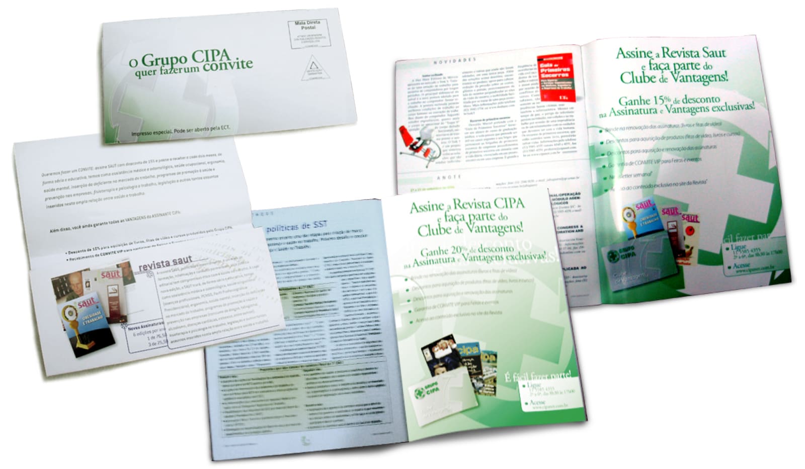 Peças promocionais Revista no Trabalho