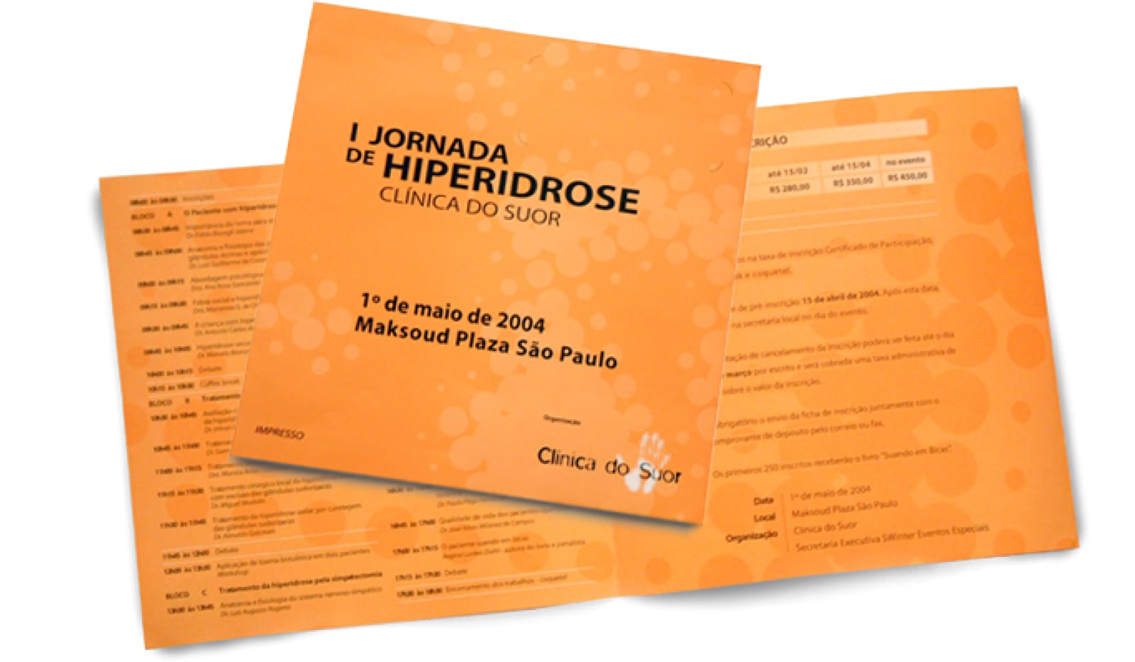 Peças promocionais clínica do suor